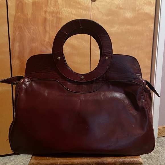 Vintage Etienne Aigner Red Authentic Leather Handbag - Picture 2 of 5